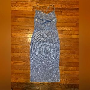 Shein Criss-Cross Glitter Dress